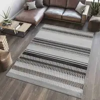 Photo of Beige Striped Area Rug
