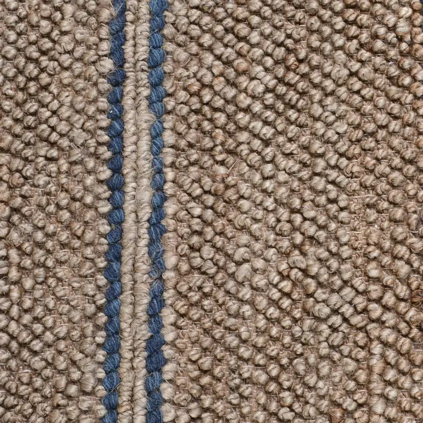 Beige Striped Hand Woven Area Rug Photo 6
