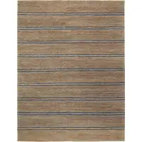 Photo of Beige Striped Hand Woven Area Rug