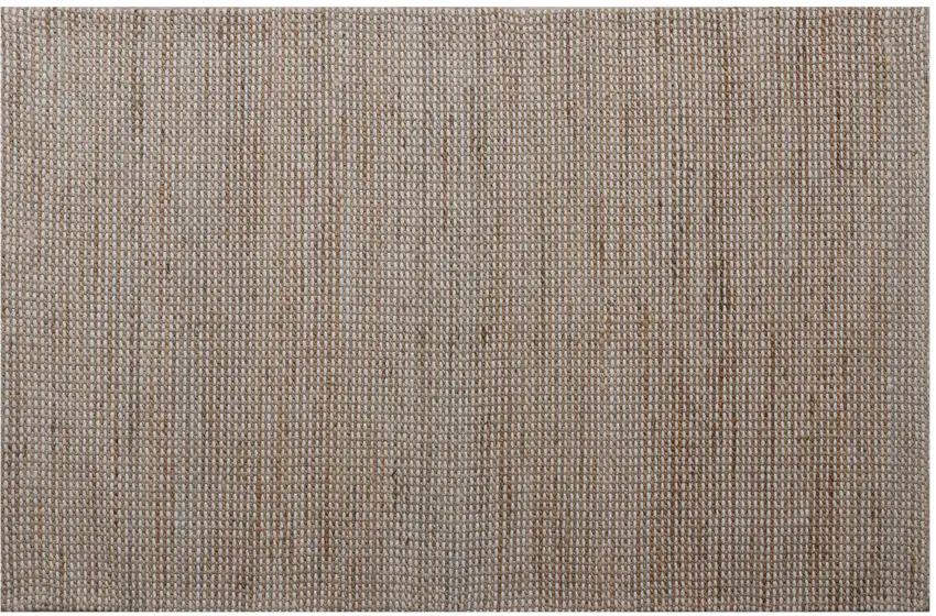Beige Striped Hand Woven Area Rug Photo 1