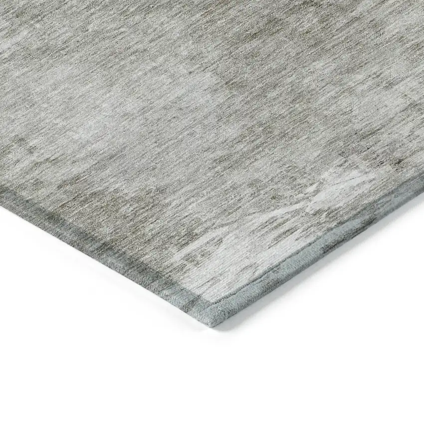 Beige Tan And Gray Abstract Washable Indoor Outdoor Area Rug Photo 7