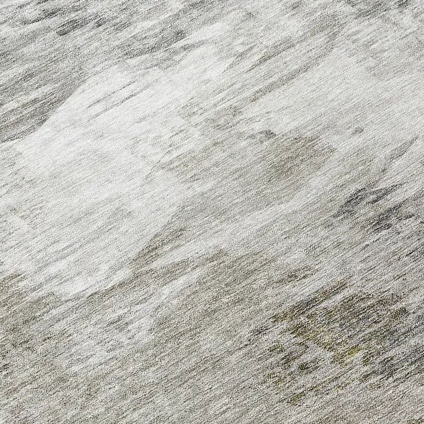 Beige Tan And Gray Abstract Washable Indoor Outdoor Area Rug Photo 7
