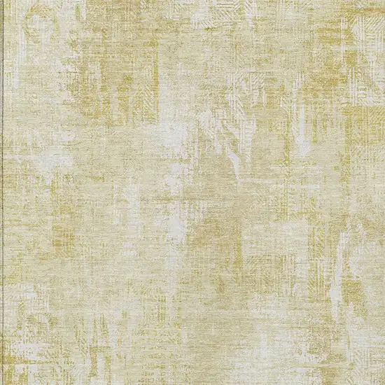 Beige Tan And Ivory Abstract Washable Indoor Outdoor Area Rug Photo 5