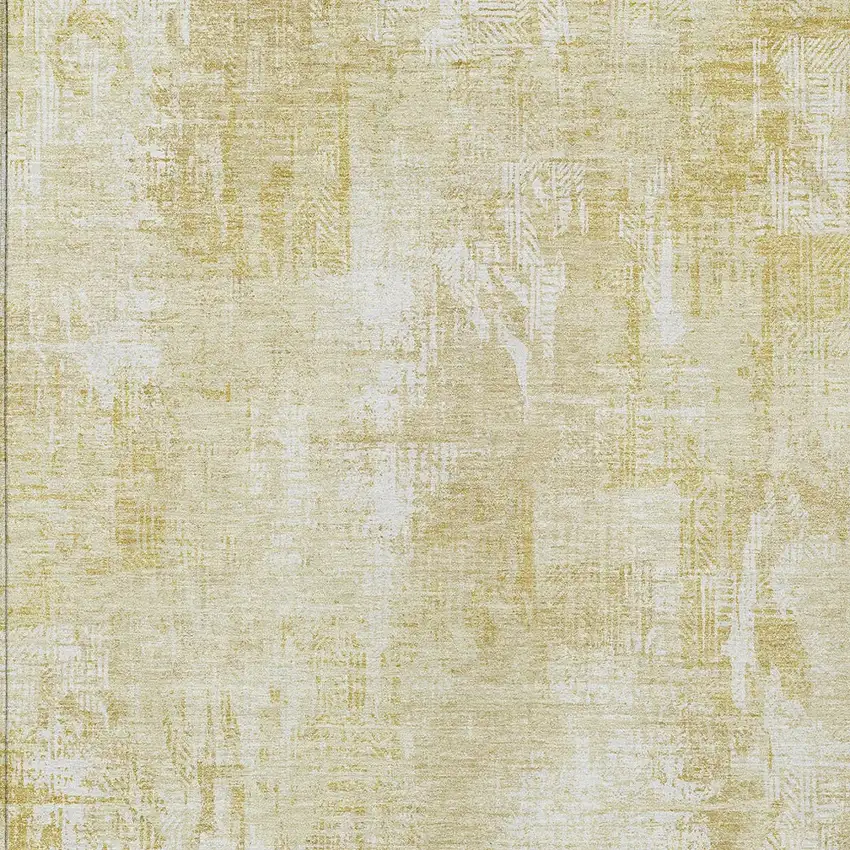 Beige Tan And Ivory Abstract Washable Indoor Outdoor Area Rug Photo 5