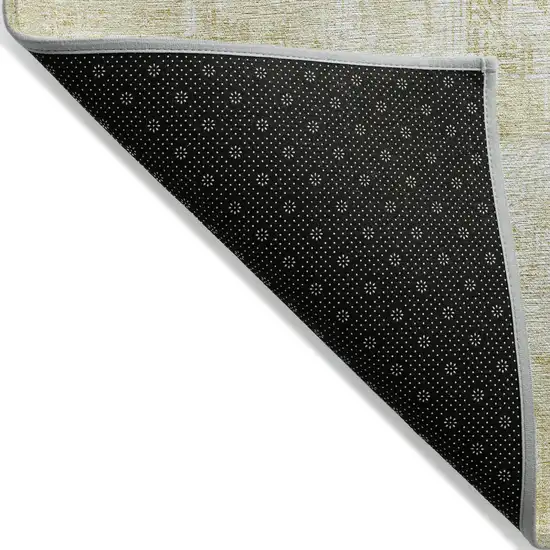 Beige Tan And Ivory Abstract Washable Indoor Outdoor Area Rug Photo 2
