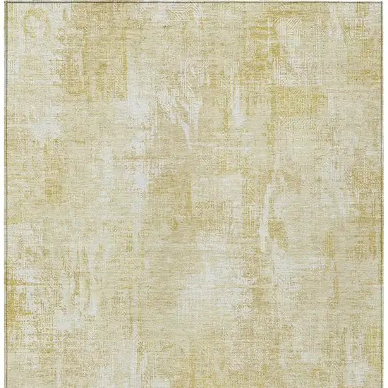 Beige Tan And Ivory Abstract Washable Indoor Outdoor Area Rug Photo 4