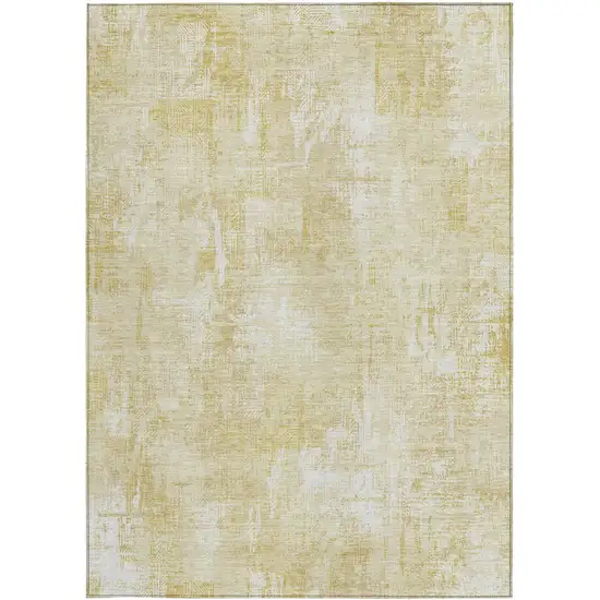 Beige Tan And Ivory Abstract Washable Indoor Outdoor Area Rug Photo 5