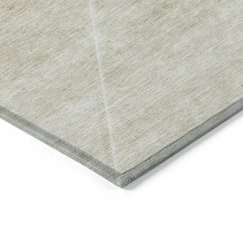 Beige Tan And Ivory Abstract Washable Indoor Outdoor Area Rug Photo 5