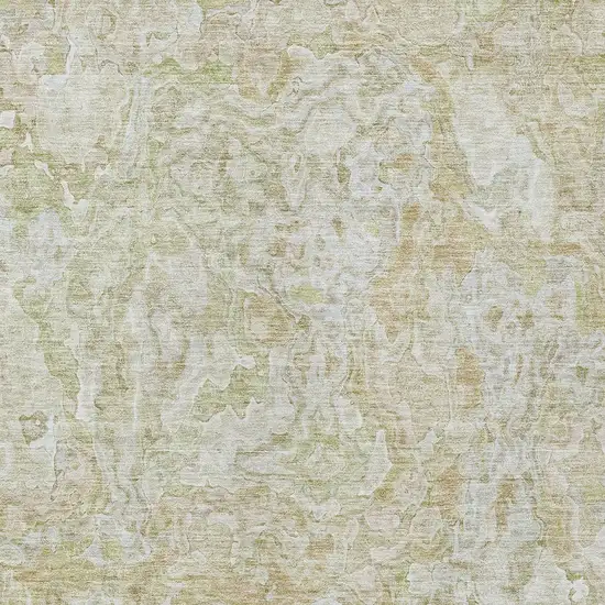 Beige Tan And Taupe Abstract Washable Indoor Outdoor Area Rug Photo 6