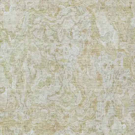 Beige Tan And Taupe Abstract Washable Indoor Outdoor Area Rug Photo 6