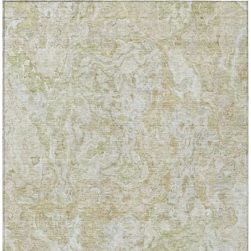 Beige Tan And Taupe Abstract Washable Indoor Outdoor Area Rug Photo 7
