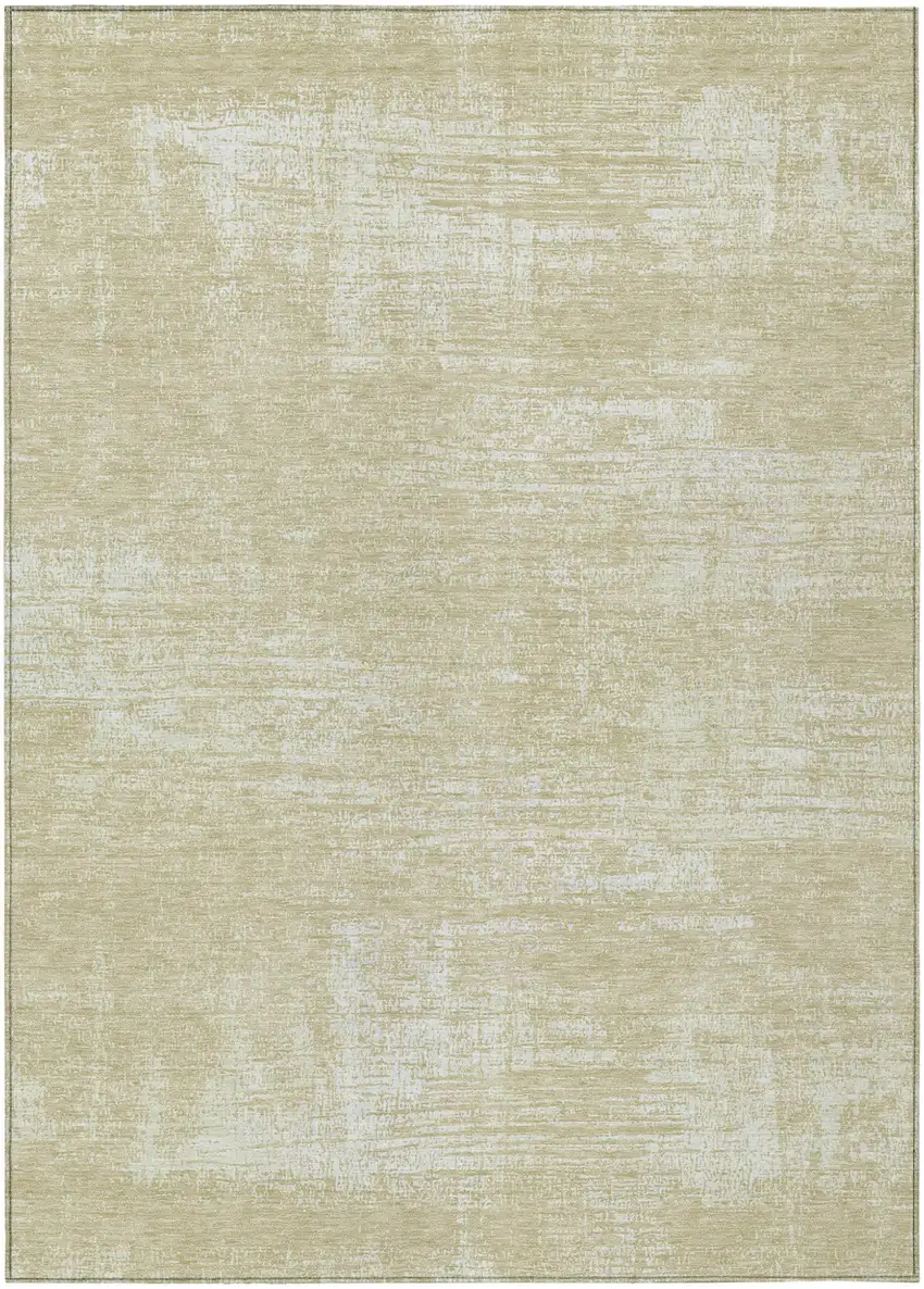Beige Tan And Taupe Abstract Washable Indoor Outdoor Area Rug Photo 2
