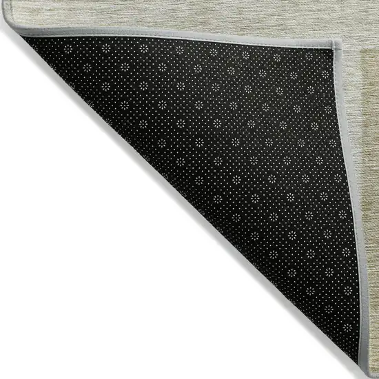 Beige Tan And Taupe Geometric Washable Indoor Outdoor Area Rug Photo 4