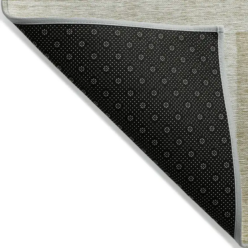 Beige Tan And Taupe Geometric Washable Indoor Outdoor Area Rug Photo 4