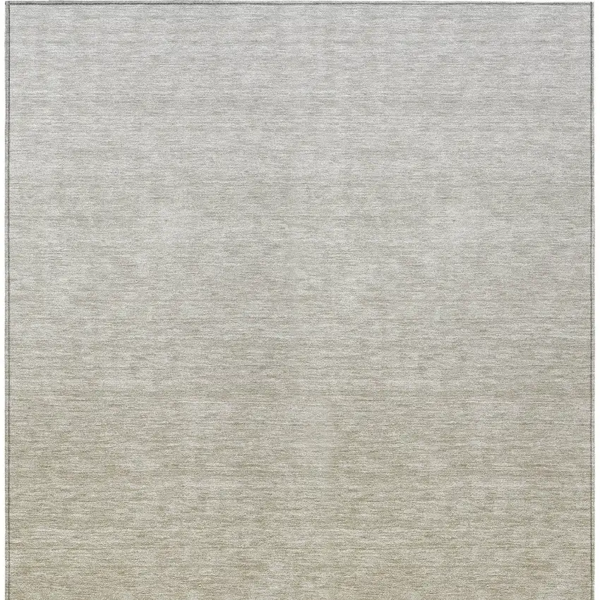Beige Tan And Taupe Ombre Washable Indoor Outdoor Area Rug Photo 7