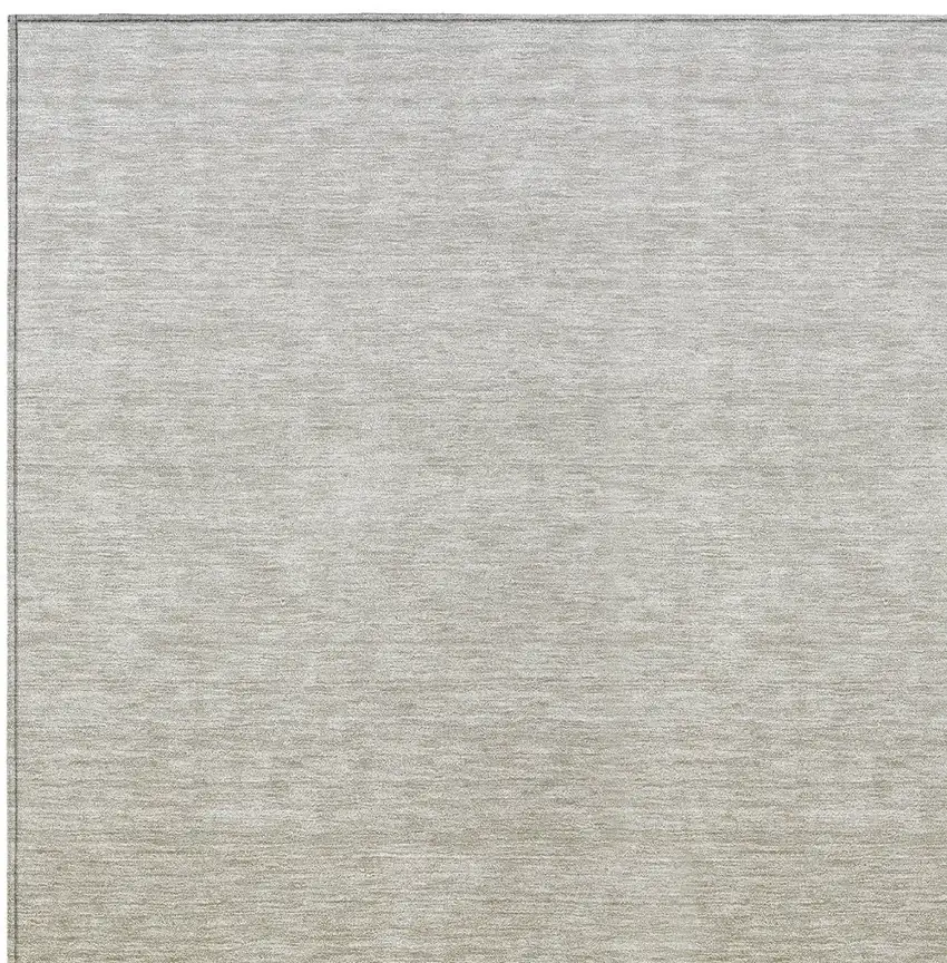 Beige Tan And Taupe Ombre Washable Indoor Outdoor Area Rug Photo 6