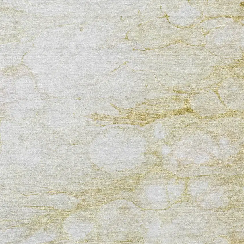 Beige Taupe And Artichoke Green Abstract Washable Indoor Outdoor Area Rug Photo 4