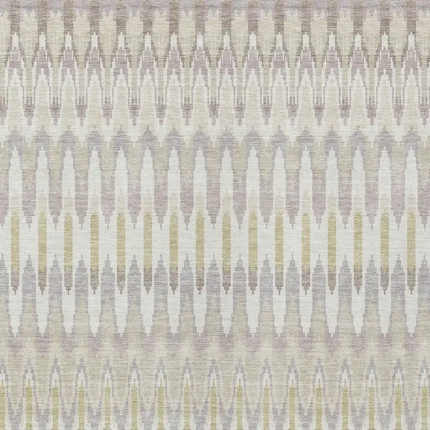 Beige Taupe And Gold Southwestern Washable Indoor Outdoor Area Rug Photo 7