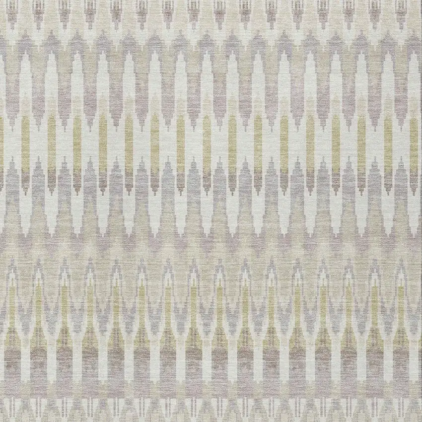 Beige Taupe And Gold Southwestern Washable Indoor Outdoor Area Rug Photo 7