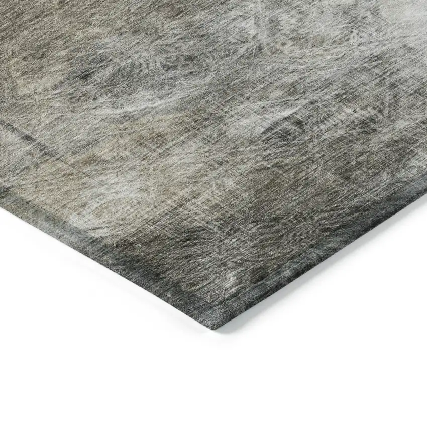 Beige Taupe And Gray Abstract Washable Indoor Outdoor Area Rug Photo 4