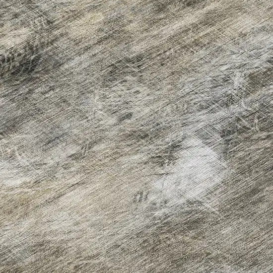 Beige Taupe And Gray Abstract Washable Indoor Outdoor Area Rug Photo 9