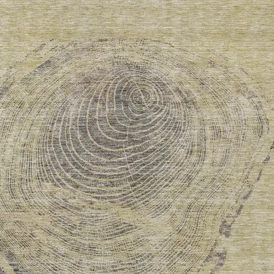 Beige Taupe And Gray Abstract Washable Indoor Outdoor Area Rug Photo 4