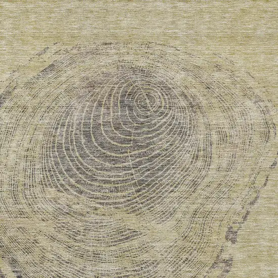 Beige Taupe And Gray Abstract Washable Indoor Outdoor Area Rug Photo 4