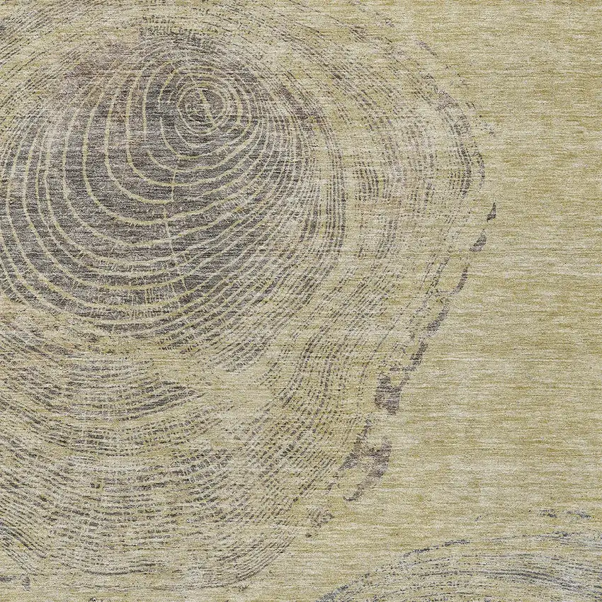 Beige Taupe And Gray Abstract Washable Indoor Outdoor Area Rug Photo 4