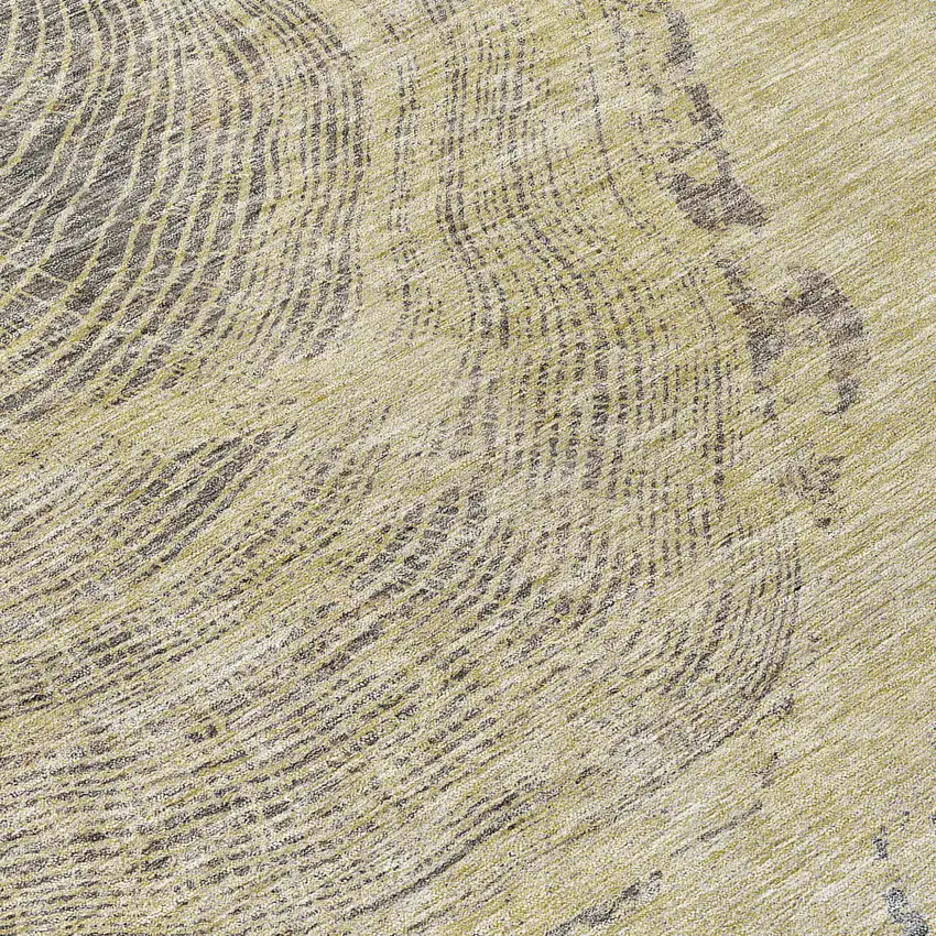 Beige Taupe And Gray Abstract Washable Indoor Outdoor Area Rug Photo 7