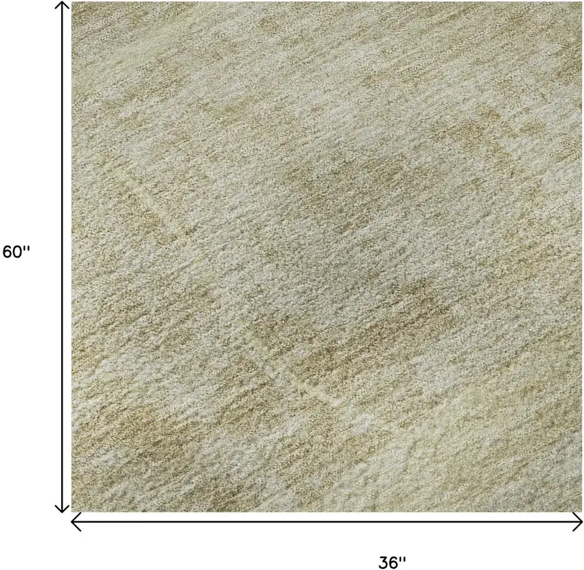 Beige Taupe And Ivory Abstract Geometric Washable Area Rug With UV Protection Photo 9