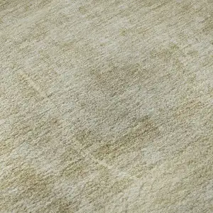 Photo of Beige Taupe And Ivory Abstract Geometric Washable Area Rug With UV Protection