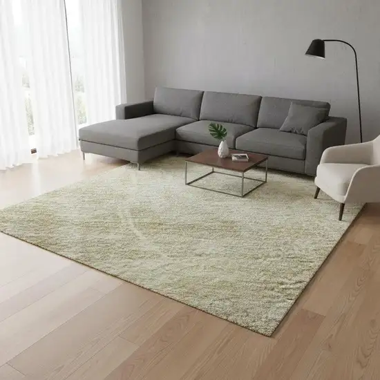 Beige Taupe And Ivory Abstract Geometric Washable Area Rug With UV Protection Photo 2