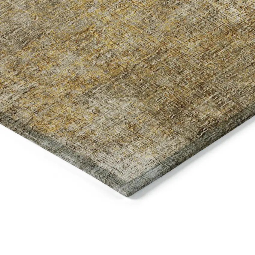 Beige Taupe And Ivory Abstract Washable Indoor Outdoor Area Rug Photo 4