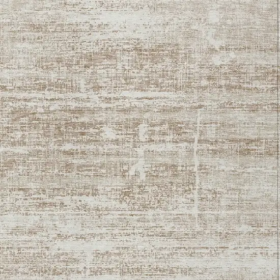 Beige Taupe And Ivory Abstract Washable Indoor Outdoor Area Rug Photo 4