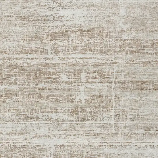 Beige Taupe And Ivory Abstract Washable Indoor Outdoor Area Rug Photo 4