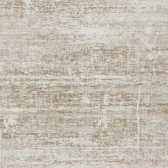 Beige Taupe And Ivory Abstract Washable Indoor Outdoor Area Rug Photo 4