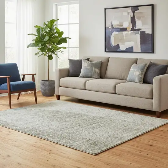 Beige Taupe And Lavender Abstract Washable Area Rug With UV Protection Photo 2