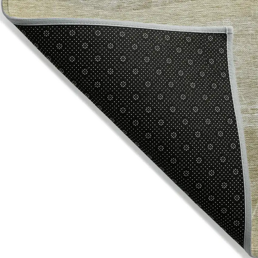 Beige Taupe And Tan Abstract Washable Indoor Outdoor Area Rug Photo 4