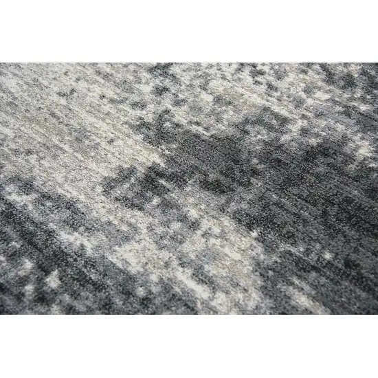 Beige Taupe Tan Gray And Dark Gray Abstract Area Rug Photo 4