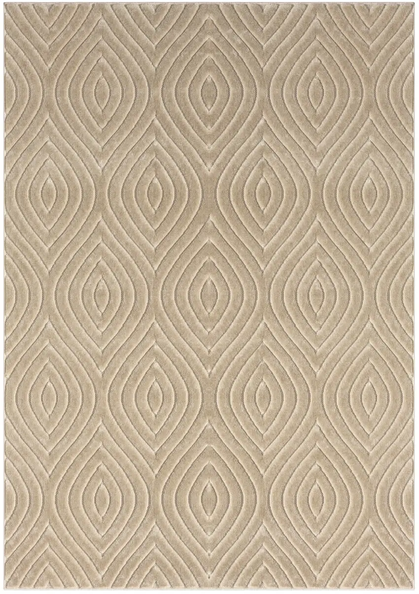 Beige Trellis Area Rug Photo 1