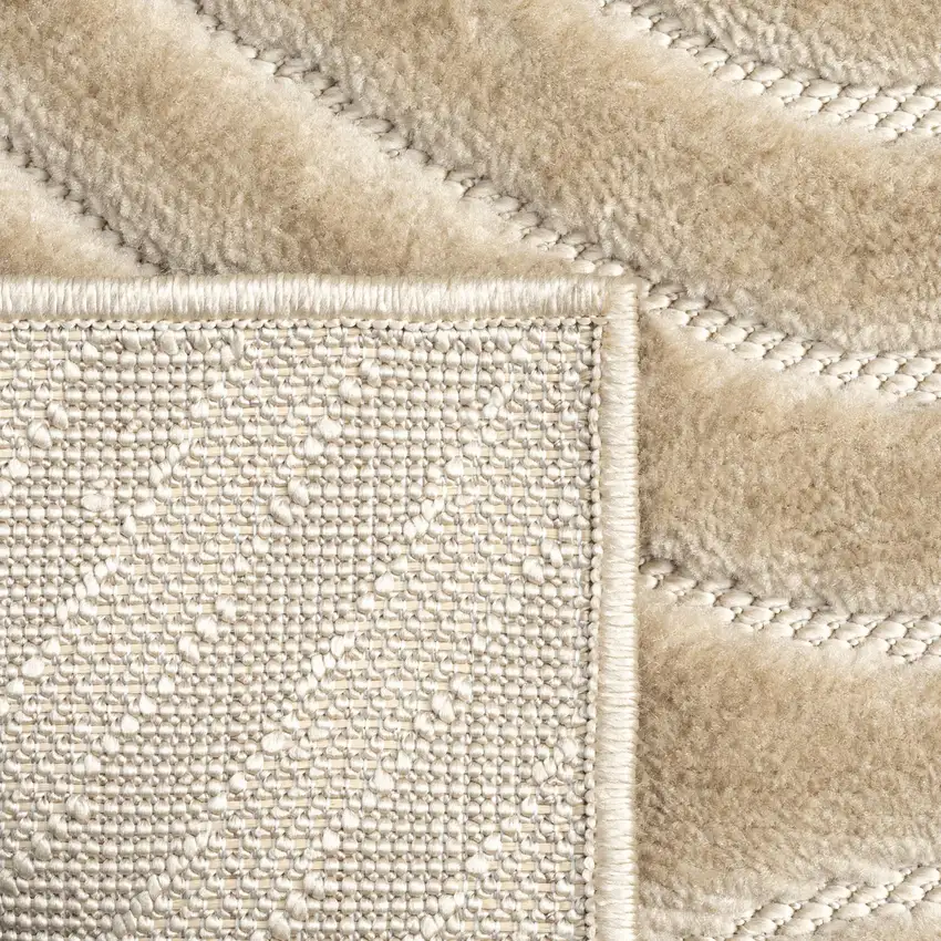 5' X 7' Beige Trellis Area Rug Photo 2