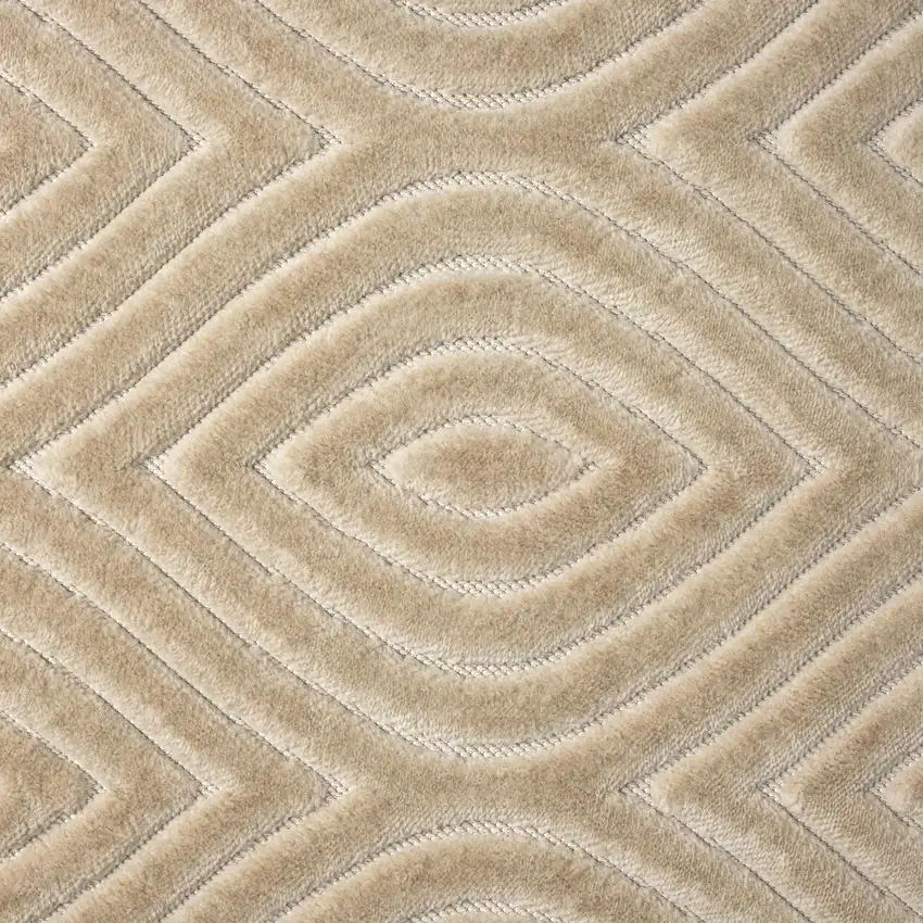 5' X 7' Beige Trellis Area Rug Photo 4