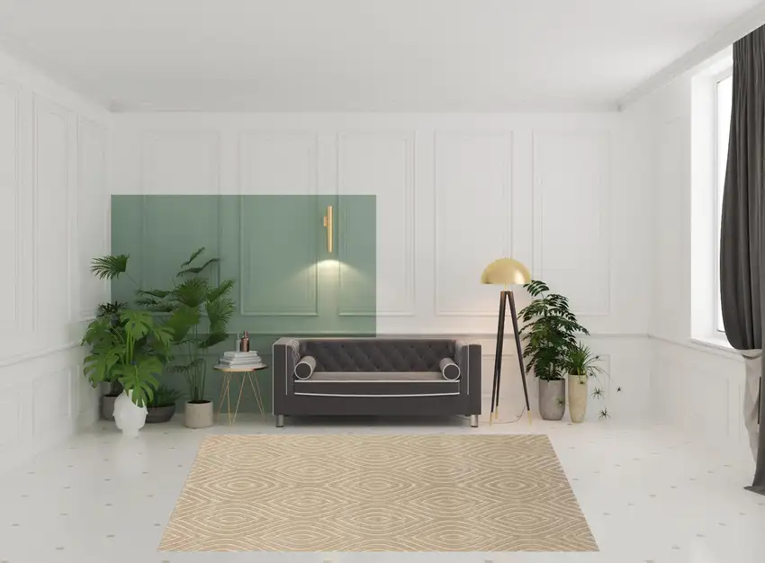 Beige Trellis Area Rug Photo 2