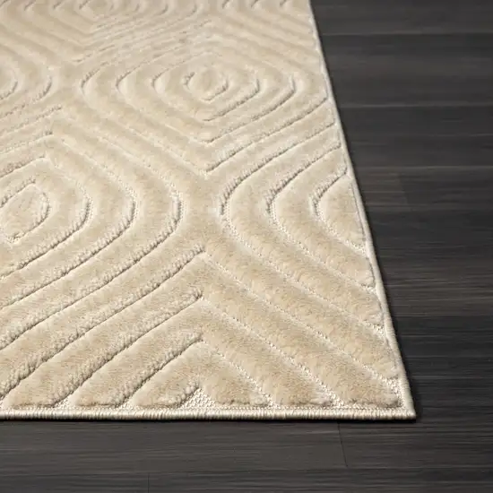 Beige Trellis Area Rug Photo 3