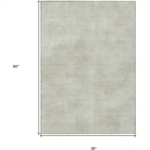 Photo of Beige Washable Indoor Outdoor Area Rug