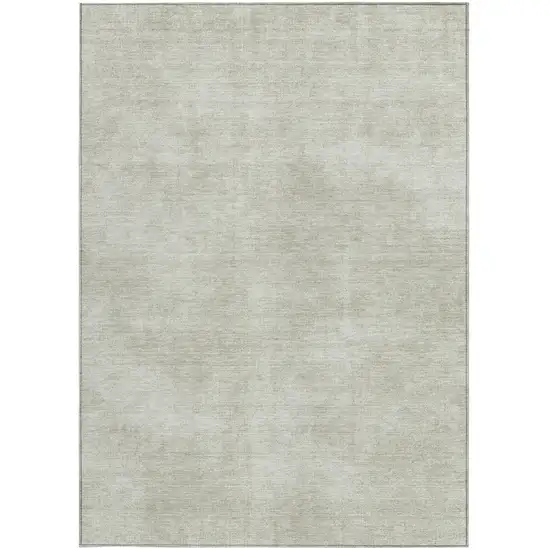 Beige Washable Indoor Outdoor Area Rug Photo 6