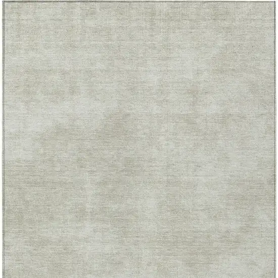 Beige Washable Indoor Outdoor Area Rug Photo 6