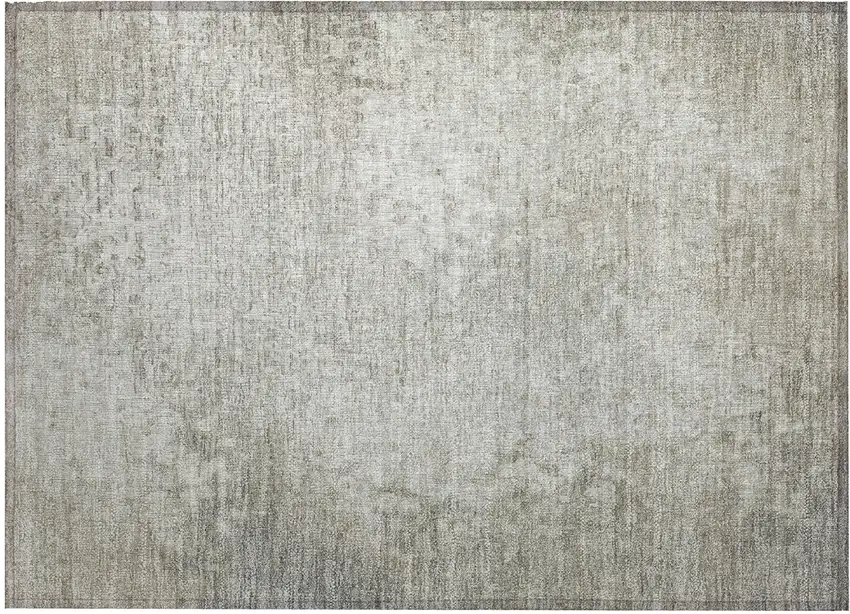 Beige Washable Non Skid Indoor Outdoor Area Rug Photo 2