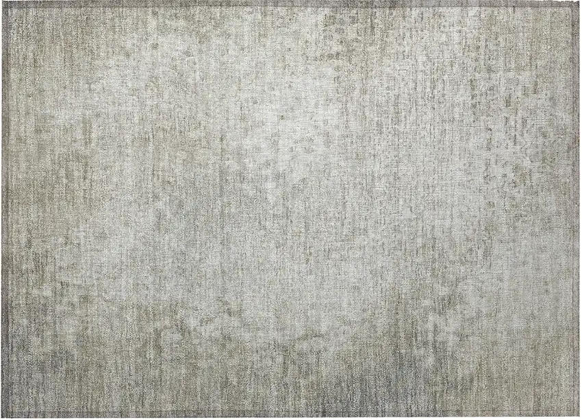 Beige Washable Non Skid Indoor Outdoor Area Rug Photo 4