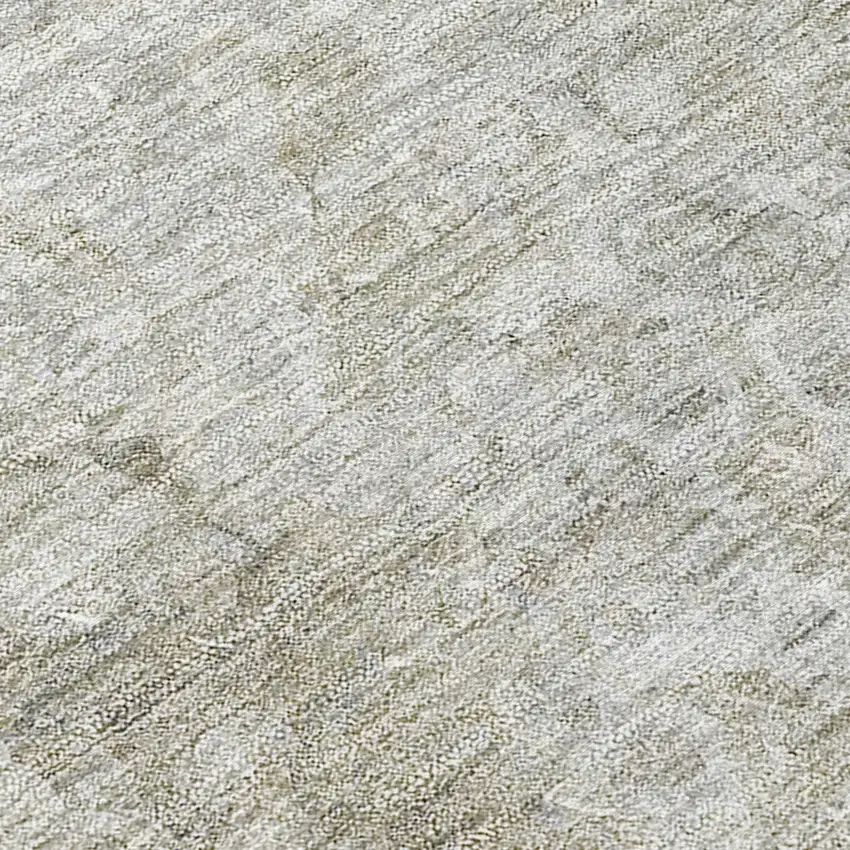 Beige Washable Non Skid Indoor Outdoor Area Rug Photo 8